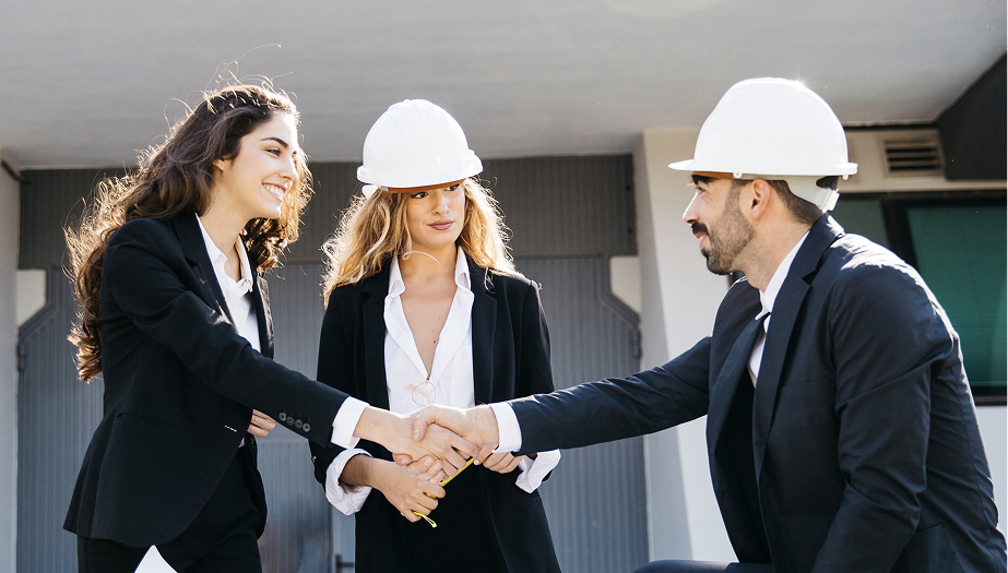 team on construction site
