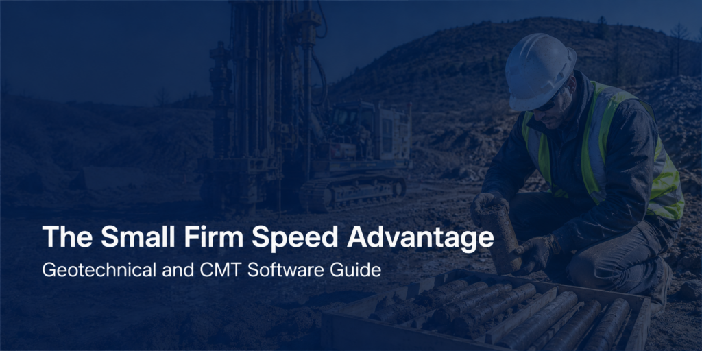CMT and Geotech Software for Small Firms